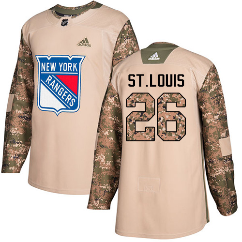 Adidas Rangers #26 Martin St.Louis Camo Authentic Veterans Day Stitched NHL Jersey
